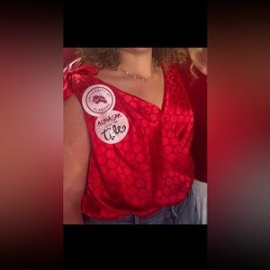 Red Polka Dot Women's Bodysuit